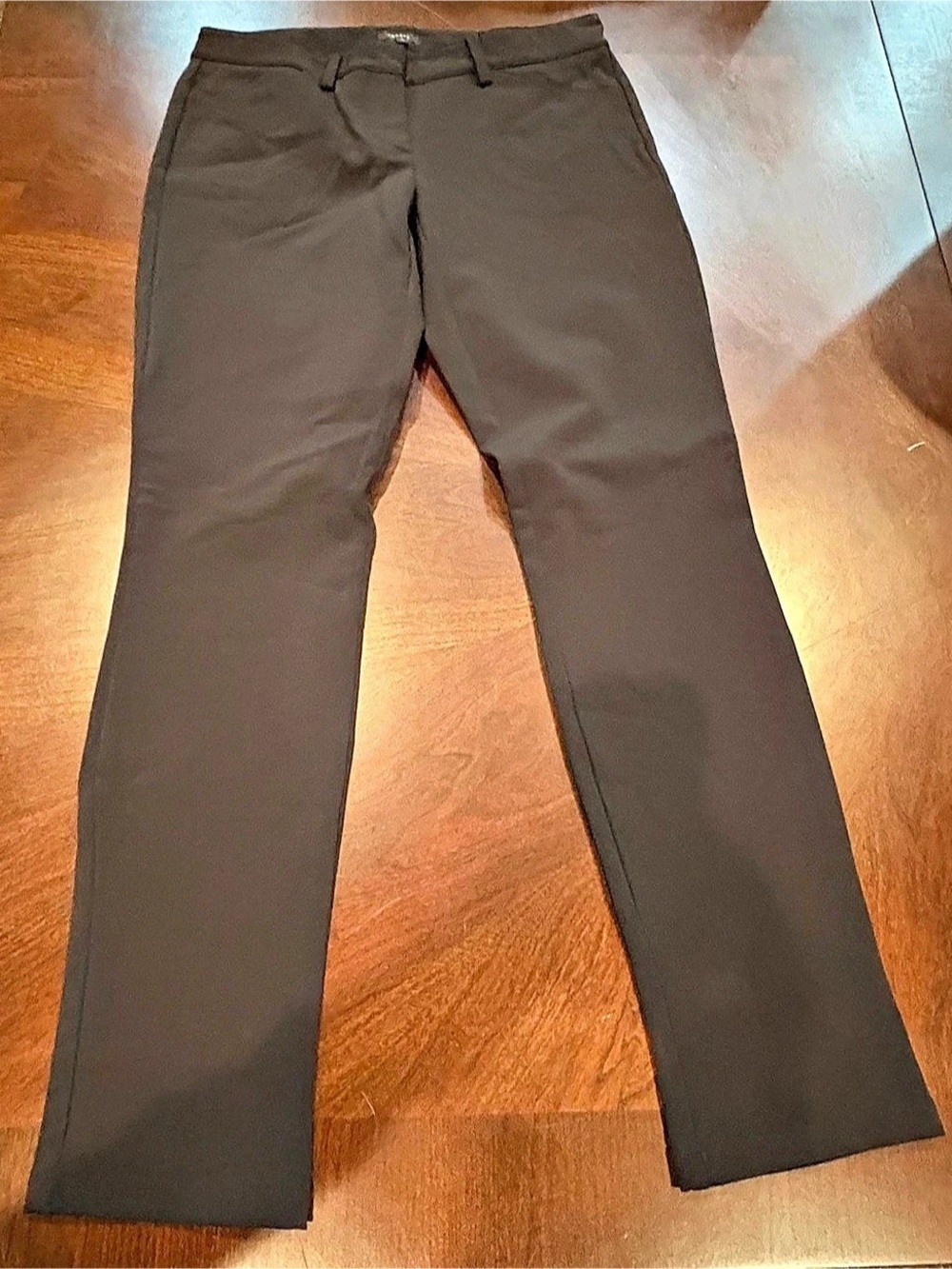 Theory Women’s Size 4 Black Straight Leg Stretch Dress Pants Trousers